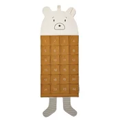 liewood® božični koledar iz blaga klaus mr bear golden caramel multi mix