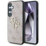 Guess Ovitek za Samsung Galaxy S25 roza Guess velik 4G logotip klasični logotip