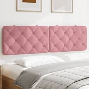 Vidaxl vidaXL Vzglavnik za posteljo, roza, 180 cm, žamet