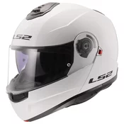 Preklopna kaciga LS2 FF908 Strobe II bijela sjajna