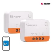 Sonoff Set 2x pametno ZigBee 3.0 stikalo brez nevtralne žice 1-kanalno eWeLink