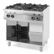 NEW Kitchen Line Plinski štedilnik s 4 gorilniki na odprtem podstavku Š 800 mm D 700 mm
