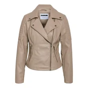 Noisy May Jakna od imitacije kože Rebel 27000741 Bež Slim Fit