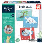 Edukativna igra za najmlađe Spell a Puzzle Educa Učimo engleske riječi sa sličicama 76 dijelova od 5-7 god