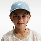Nike Club Kids Unstructured Denim Cap - Blue