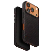 Premium ovitek UNIQ Keva Aramid™ iz aramidnih vlaken za iPhone 17 Pro - Silent Lava