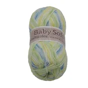 Bellatex Preja BABY SOFT večbarvna - 100 g / 360 m - bela, rumena, modra, zelena