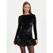Eleh Cocktail obleka EFW250383 Črna Regular Fit