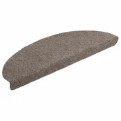 Vidaxl Preproge za stopnice, samolepilne, 15 kosov, 65 x 21 x 4 cm, bež, polkrožne, velike