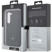 Mercedes Samsung Galaxy S23 black hardcase Leather Urban (MEHCS23SARMBK)