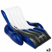 Fotelja na napuhavanje za bazen Intex Floating Recliner Plava Bijela 180,3 x 66 x 134,6 cm (3 kom.)