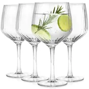 shumee 4x kozarci za gin, aperol, koktajl in vodo, velik set kozarcev 580 ml