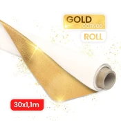 ARTMIE MIDAS zlato slikarsko platno na zvitku 30 metrov - različne širine | width 152 cm