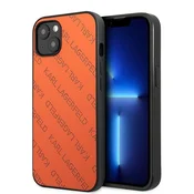 Karl Lagerfeld Perforated Allover ovitek za iPhone 13 mini (5,4) - oranžen