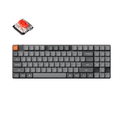 Keychron Keychron K13 Max Brezžična Mehanska Tipkovnica Low-Profile, Bluetooth/2.4 GHz, RGB, Gateron Hot-Swap Red, US Layout, K13M-H1, (21733815)