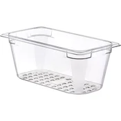 ARAVEN gastronorm posoda GN 1/3, polikarbonat, globina: 130 mm, prostornina: 4,6 L, perforirana