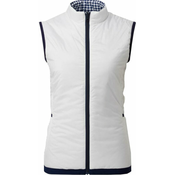 Footjoy Reversible Insulated Womens Vest White/Navy Houndstooth M