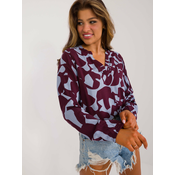 Blouse-D73771M11186A-burgundy