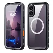Vodootporna maska ShellBox WaterProof za iPhone 17 s IP68 za spuštanja do 1.5m dubine - crna
