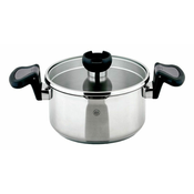 CS Solingen Lonac CS-060541 with strainer lid stainless steel Aron 16 cm