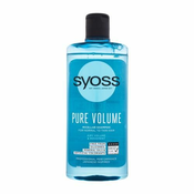 Syoss Pure Volume 440 ml micelarni šampon za šibke lase brez volumna za ženske