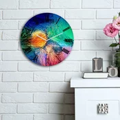 Opviq MDF Zidni sat 30cm Šareni