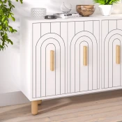 Hanah Home Konzola Tiger, 120x73,6x29,6 cm, Bela