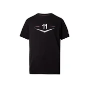 TOMMY HILFIGER Majica TH X CF1 DRIVERS CHEVRON srebrno-siva/rdeča/črna/bela