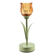 Mondex Namizna luč keramika MONDEX Tulla LED 9x25cm oranžna 1 kos, (5000208304)