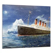 shumee STEKLENA PLOŠČA ZA KUHINJO 65x60 Titanic
