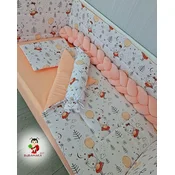 Bubamara037 Pletenica za krevetac, Trostruka, 240cm, Kajsija