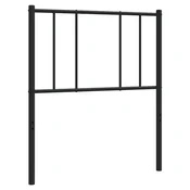 Vidaxl Kovinsko nadomestno vzglavje črno 107 cm