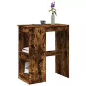 Vidaxl vidaXL Barska miza s predali dimljen hrast 90x47,5x103,5 cm