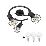 Globo - LED spot svetiljka XARA 3xE14/6W/230V crna