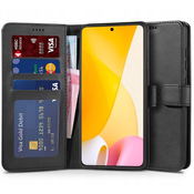 TECH-PROTECT WALLET PREKLOPNA TORBICA ZA XIAOMI 12 LITE ČRNA
