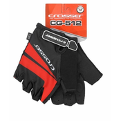 CROSSER Rukavice CG-512 SHORT FINGER black/ red M