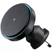 Automobilski držac za telefon - MagSafe Qi 15W Proove Light Circleza ventilacijski utor - crni
