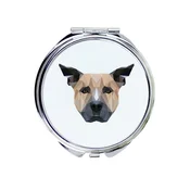Staffordshire Bull Terrier, Staffik, Staffi - ogledalo s fotografijo in geometrijskim napisom