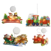Viseča božična okenska luč (4 kosi) | MERRYLIGHTS