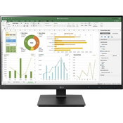 Monitor LG 60,5 cm (23,8) 24BN65YP-B 1920x1080 75Hz IPS 5ms DVI HDMI DisplayPort 2xUSB3.0 Pivot  NTSC72%