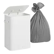 Northix Bambusova košara za perilo 2 predala 61 x 35 x 61 cm