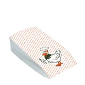 Papirnata vrečka (PAP/PE) 2-slojna, maščoboodporna, za piščanca 15+8 x 30 cm `Maxi` [100 kosov]