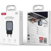 Xo l153 usb tip c kucni punjac 20w pd crni ( XO0357 )