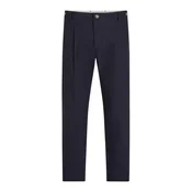 TOMMY HILFIGER Hlače z naborki HARLEM temno modra