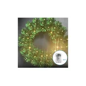 Aigostar - LED zunanji božični venec 72xLED/3xAA premer 50 cm IP44 topla bela