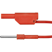 Schützinger Schützinger AL 8323/1/100/RT adapterski kabel [moški konektor 4 mm - moški konektor 4 mm] rdeča 1 kos, (20422951)