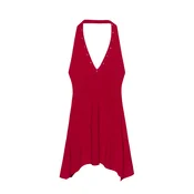 Pull&Bear Poletna obleka rdeča