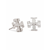 Tory Burch Naušnice Logo Stud Earring 11165504 Srebrna