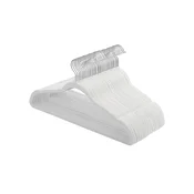 Songmics Obešalniki za oblačila 42x05x215 cm Bela žamet