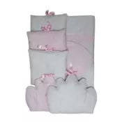 Posteljina roze note 004 - komplet posteljina